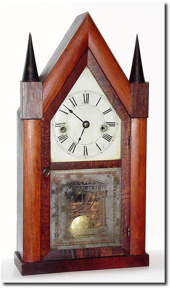 C.1848, H.M. Welch, Plainville, Conn (brother of Elisha), a good 30 hour, full size steeple. — Antique Clocks Price Guide