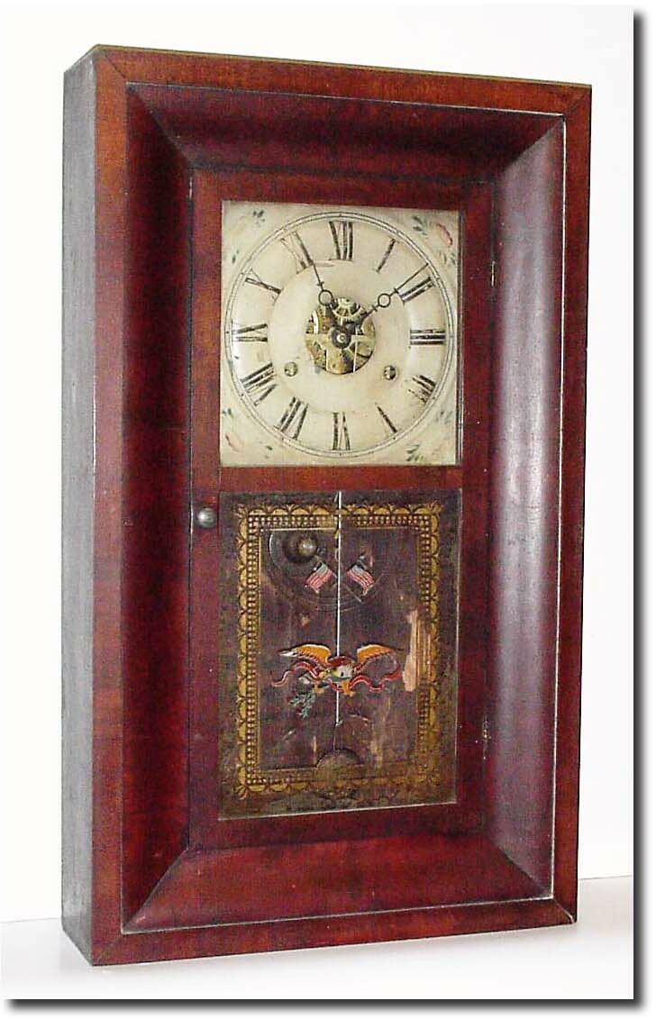 C.1860, Seth Thomas, Plymouth Hollow, Conn, 30 hour OG, as-found. — Antique Clocks Price Guide