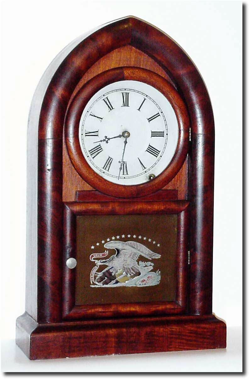 C.1878, Ansonia Clock Co., Ansonia, Conn, a good 8-day beehive in restored condition.. — Antique Clocks Price Guide