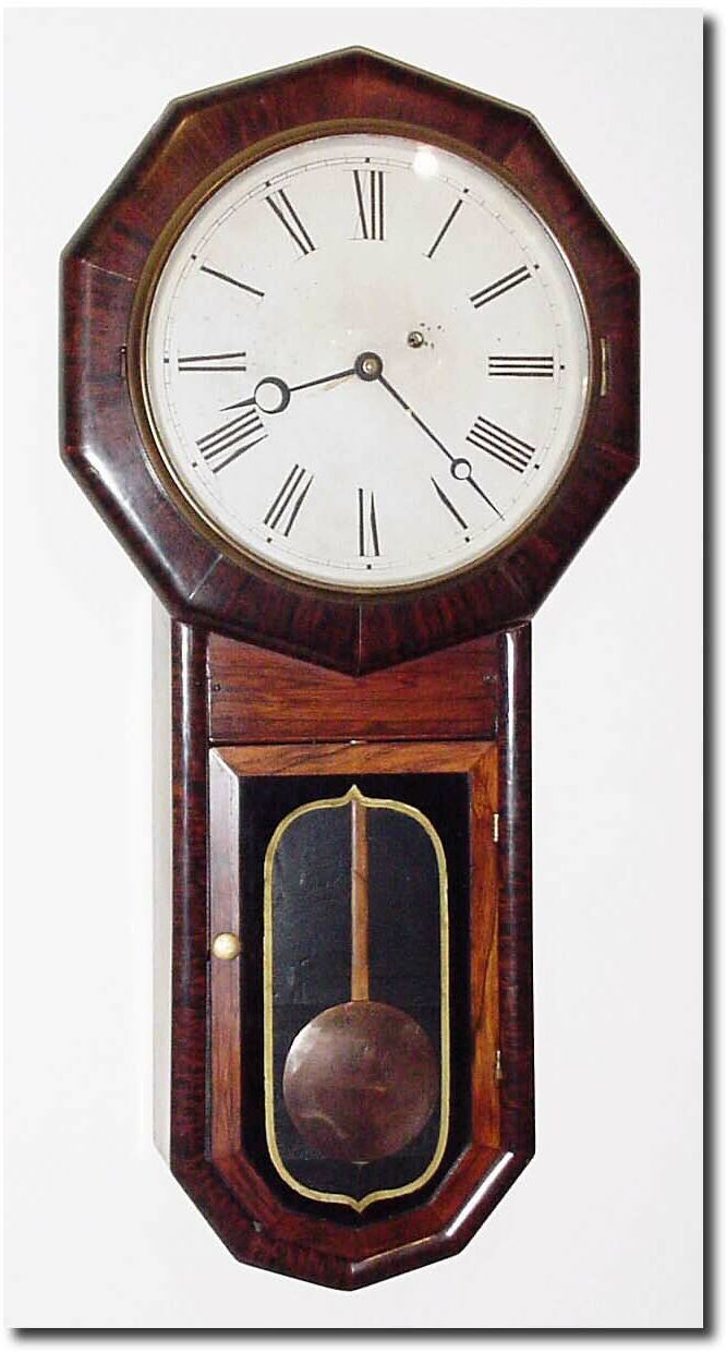 C.1875, Wm.L. Gilbert "Regulator No. 2', with restorations. — Antique Clocks Price Guide