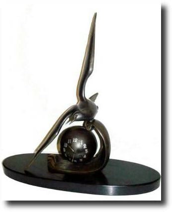 C.1930, French, Art Deco mantel clock. — Antique Clocks Price Guide