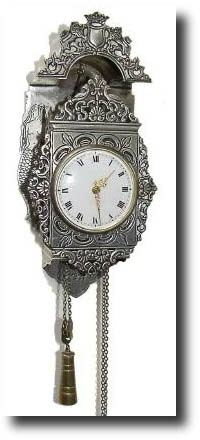 C.1900, English, for the Dutch market, miniature stoelklok, — Antique Clocks Price Guide
