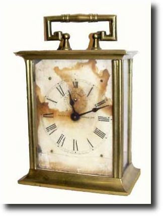 C.1877, H.J. Davies, New York, brass cased carriage clock — Antique Clocks Price Guide