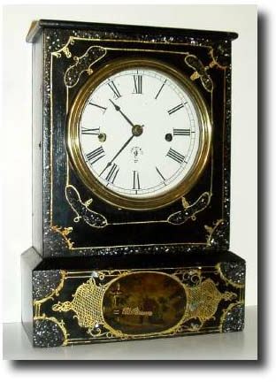 C.1850, Chauncey Jerome, 8-day Fusee, Cottage clock — Antique Clocks Price Guide