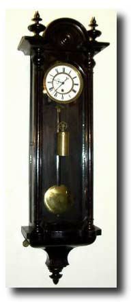 C.1855, Austrian, 1-Wt, mini Vienna wall Regulator with 4" dial. — Antique Clocks Price Guide