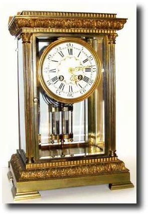 C.1900, French, "A-1", for Tiffany and Co (signed), fancy crystal regulator — Antique Clocks Price Guide