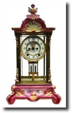 C.1905, Ansonia "Crystal Regulator No. 4" — Antique Clocks Price Guide
