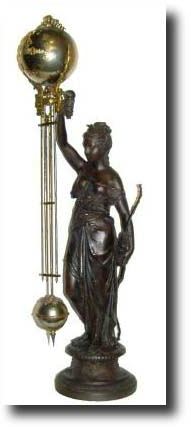 C.1905, Ansonia "Diana Ball Swing" clock — Antique Clocks Price Guide