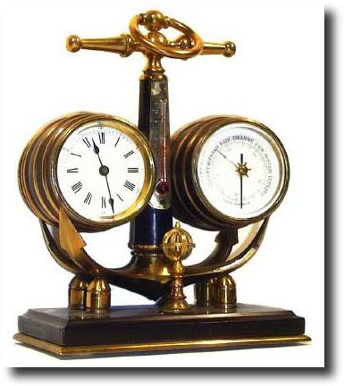 C.1890, French, Industrial "Nautical" Mantel Timepiece, — Antique Clocks Price Guide