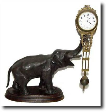 C.1910, German, Junghans, Elephant Swing clock, as-found. — Antique Clocks Price Guide
