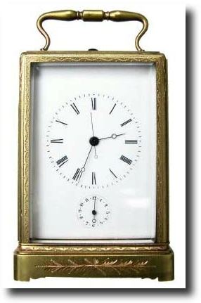 C.1860, French, Japy Freres, Beaucourt, Brass Cased Carriage clock , — Antique Clocks Price Guide