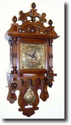 C.1900, German, Badische Uhrenfabrik, Art Nouveau - Berlin style free swinger. — Antique Clocks Price Guide