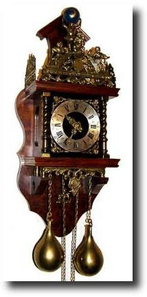 C.1965, German, Badische Uhrenfabrik, reproduction Stuhl or Zaanse clock for the Dutch market. — Antique Clocks Price Guide