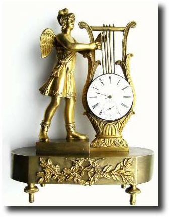 C.1860, French Miniature Figural Clock, — Antique Clocks Price Guide