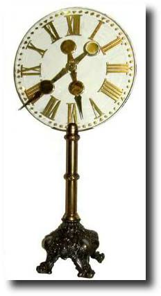 C.1920, American, Large Glass Dial Mystery clock — Antique Clocks Price Guide
