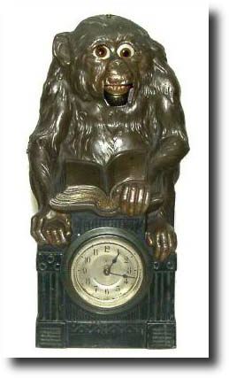 C.1920, German, Junghans, "Monkey Business" novelty clock. — Antique Clocks Price Guide
