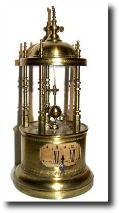 C.1895, French, Conical (rotary) Pendulum Annular dial alarm clock — Antique Clocks Price Guide