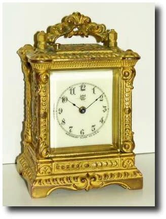 C.1903, Waterbury Clock Co., "Major" striking and repeating carriage clock — Antique Clocks Price Guide