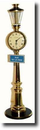 C.1955, Swiss, LeCoultre Rue de la Paix "Street Clock", mini souvenir clock. — Antique Clocks Price Guide