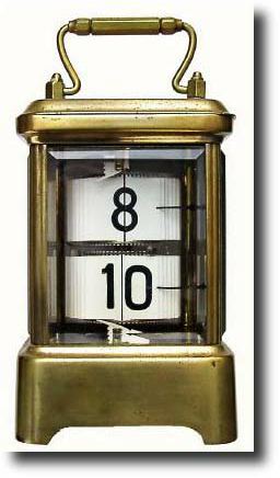 C.1905, Ansonia Clock Co., "Plato No. 7233", digital flip clock — Antique Clocks Price Guide