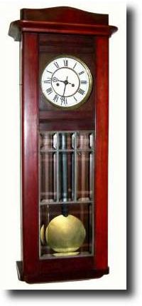 C.1910, German, Box Style 2-Weight regulator, as-is. — Antique Clocks Price Guide