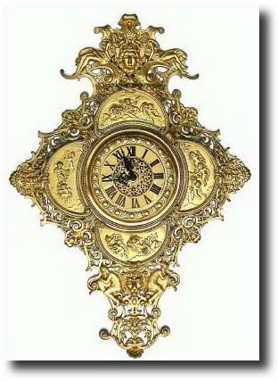 Mixed lot: C.1900, a fanciful ormolu wall case, — Antique Clocks Price Guide