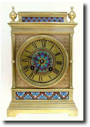 C.1900, French, Enamel Over Ormolu mantel clock — Antique Clocks Price Guide