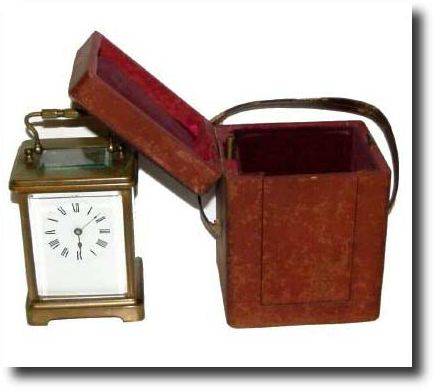 C.1900, French Brass Cased Carriage clock, — Antique Clocks Price Guide