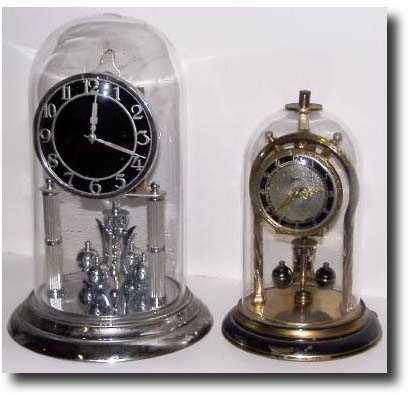 (lot of 2) C.1953, German, 1> Schatz mini 400-Day "Anniversary" clock — Antique Clocks Price Guide