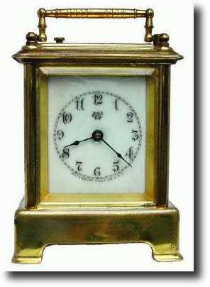 C.1910, Waterbury "Conductor" Carriage Clock — Antique Clocks Price Guide