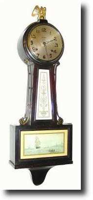 C.1930, New Haven WHITNEY Banjo clock — Antique Clocks Price Guide