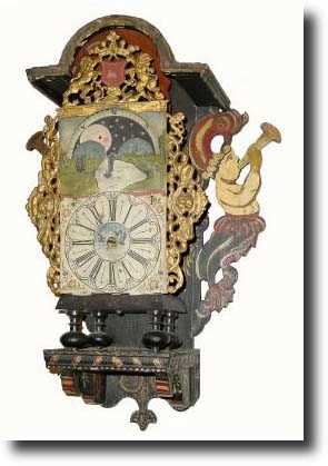 C.1830, Dutch Stoelklok Wall Clock, as-found. — Antique Clocks Price Guide