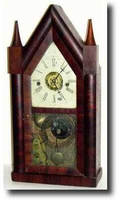 C.1845, Terry and Andrews, 30-Hour, Steeple Clock — Antique Clocks Price Guide