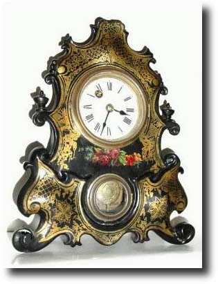 C.1860, Waterbury Clock Co., Iron Front Mantel Clock — Antique Clocks Price Guide