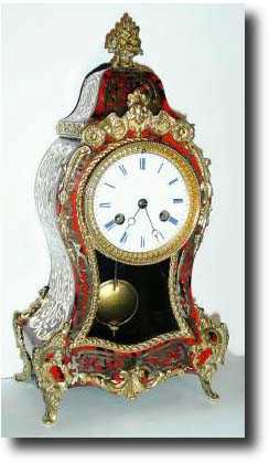 C.1895, French, A Small Boulle Style mantel clock — Antique Clocks Price Guide