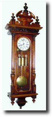C.1890, Vienna 3-Weight Regulator Wall Clock — Antique Clocks Price Guide