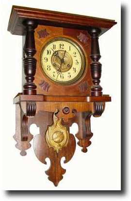 C.1900, German, Berlin Style "Free Swinger" Wall Clock — Antique Clocks Price Guide