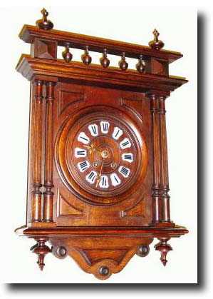 C.1880, French, a good Walnut Cartel clock — Antique Clocks Price Guide