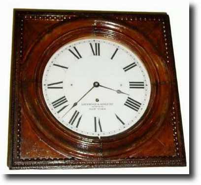 C.1900, Lockwood and Almquist, New York., 30-day oak wall clock — Antique Clocks Price Guide