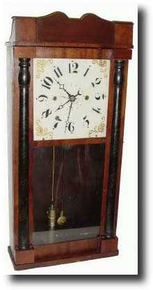 C.1835, A 30 hour column and splat clock — Antique Clocks Price Guide