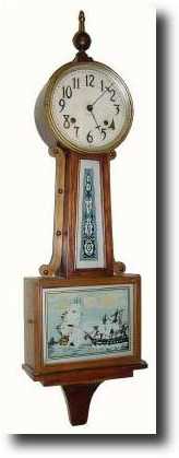 C.1925, Ingraham NYANZA banjo clock, — Antique Clocks Price Guide