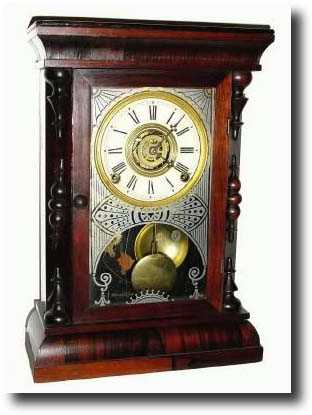 C.1880, Wm.L. Gilbert, "PARAGON" 8-day rosewood shelf clock — Antique Clocks Price Guide