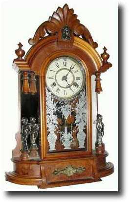 C.1895, New Haven "OCCIDENTAL" walnut parlor clock — Antique Clocks Price Guide