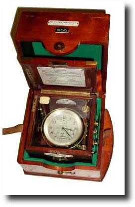 C.1950, Hamilton Watch Co., Lancaster, PA, , Model 21 ship's chronometer — Antique Clocks Price Guide