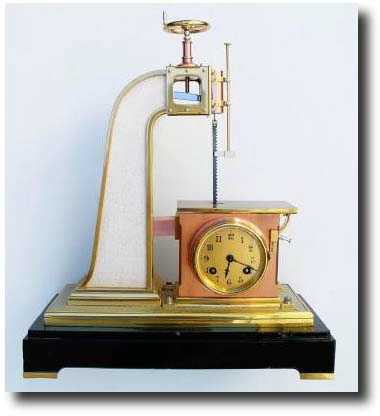 C.1890, French, Industrial Series "Bow Saw", — Antique Clocks Price Guide