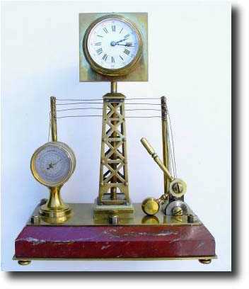 C.1890, French, Industrial Series "The Telegraph", — Antique Clocks Price Guide