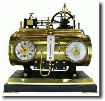 C.1885, French "Horizontal Steam Boiler" — Antique Clocks Price Guide