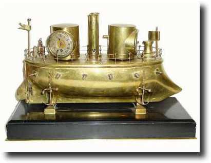 C.1885, French, "Battleship", — Antique Clocks Price Guide