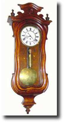 C.1870, Austrian, Dwarf Serpentine, 1-Weight Vienna Wall Regulator — Antique Clocks Price Guide