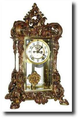 C.1905, Ansonia Clock Co., "Apex" , crystal regulator — Antique Clocks Price Guide